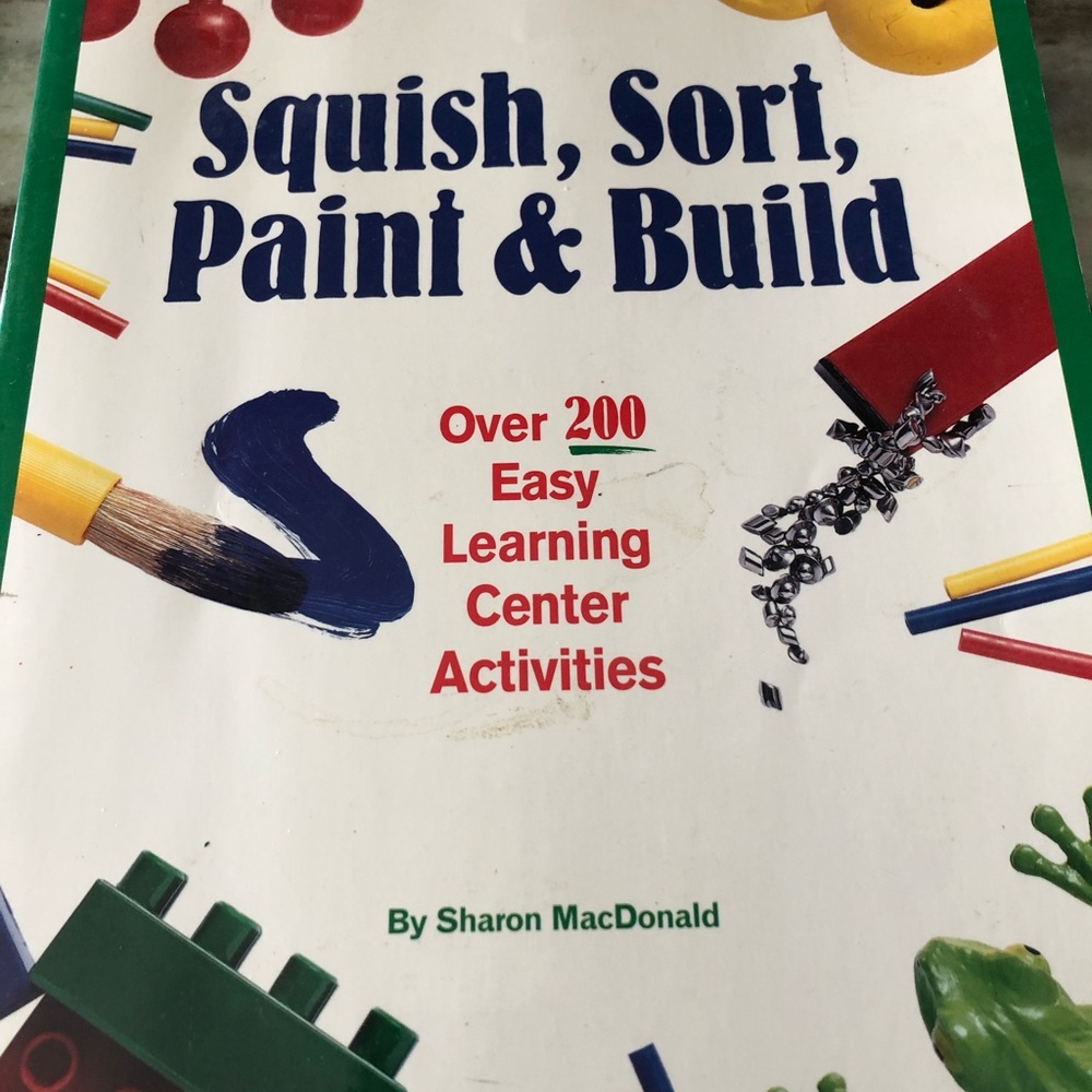 Squish, sort, paint and build book
